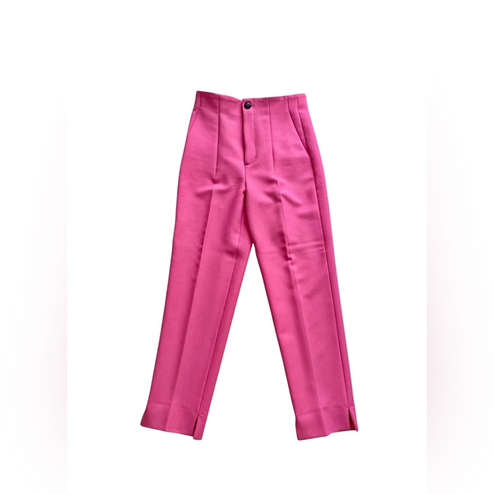 Zara Pink Dress Pants with Tailored Straight-Leg Cut